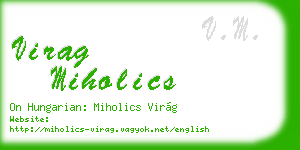 virag miholics business card